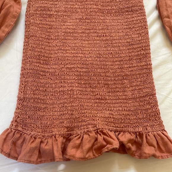 Reformation Hilary Dress in Salmon - Picture 9 of 10